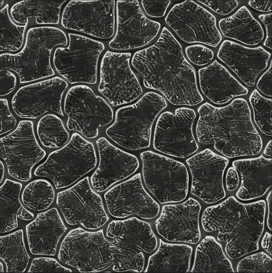 Crazing Tile Pattern in Black
