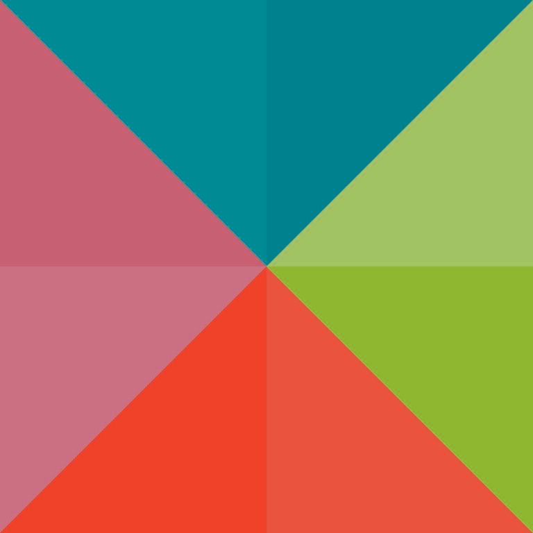 Red Purple Blue Green tile sample