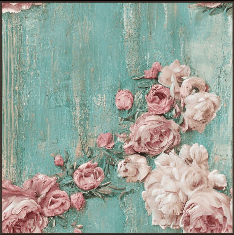 Shabby Chic White Rose